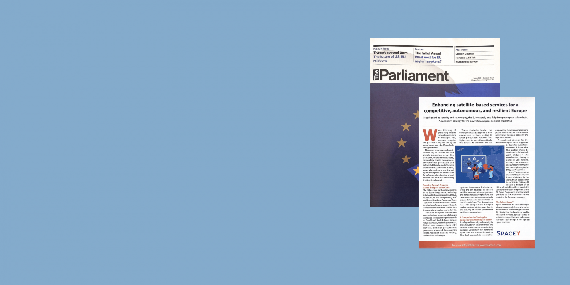 Space Y’s article in The Parliament